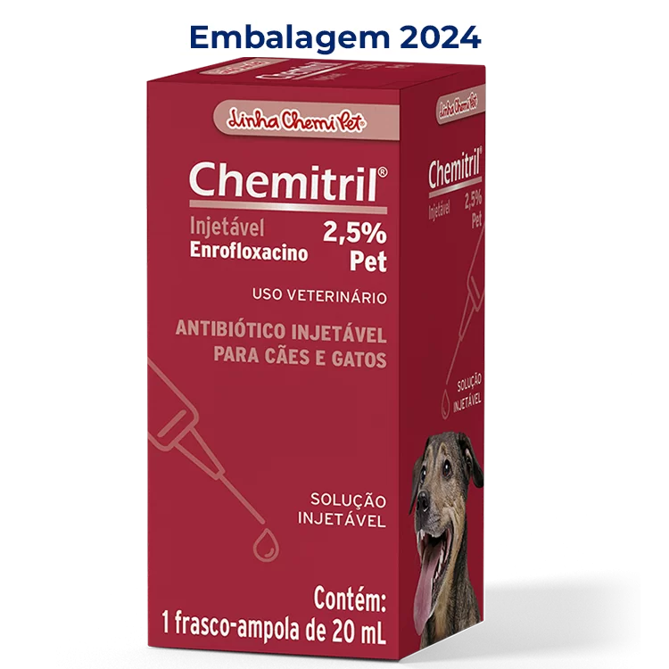 Antibiótico Chemitril® Injetável 2,5%